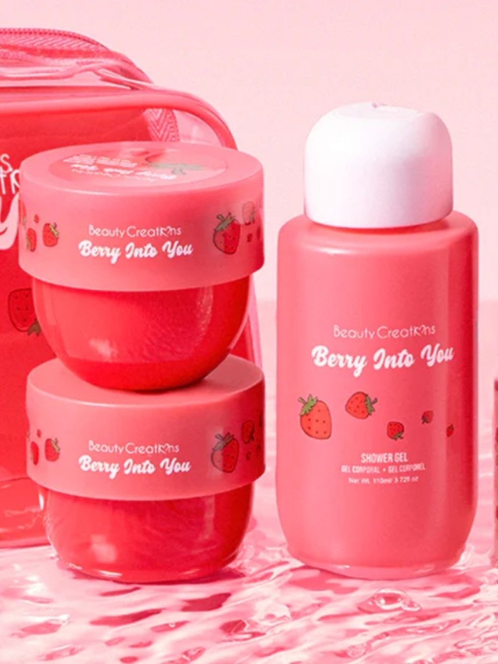Beauty Creations | Berry Into You | 4pc Bath & Body Travel Set w/Pouch